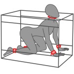 SECRET DOME - KINK CLUB LA NICHE CABIN BLACK  RED